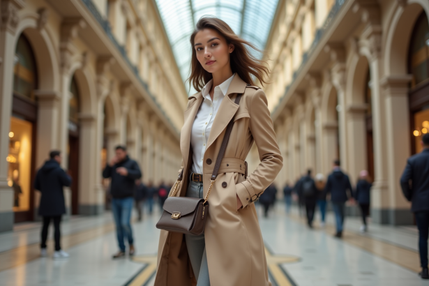 Femme élégante dans la galerie Vittorio Emanuele II